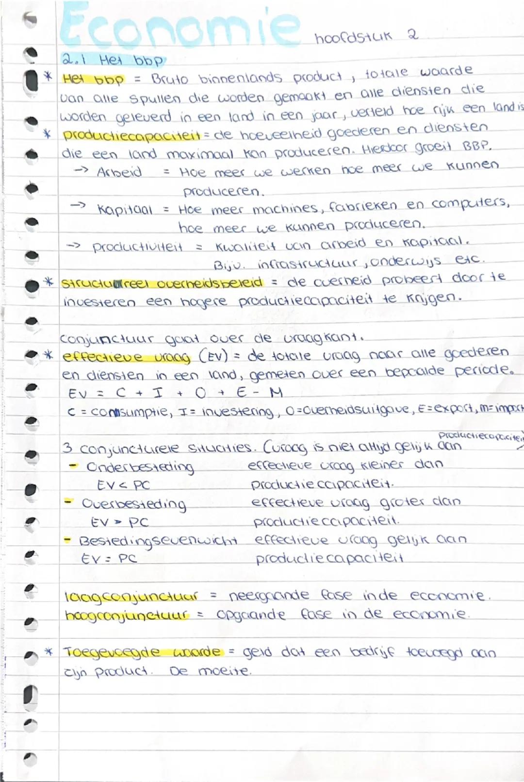 # Economie

2.1 Het bbp
hoofdstuk 2

*   Het bbp = Bruto binnenlands product, totale waarde
    van alle spullen die worden gemaakt en alle 
