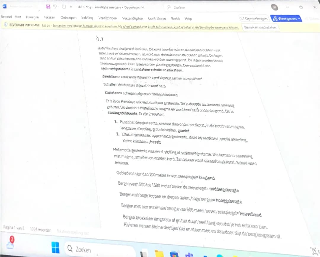 Aardrijkskunde vwo 2, hoofdstuk 1 paragraaf 1 T/m 6