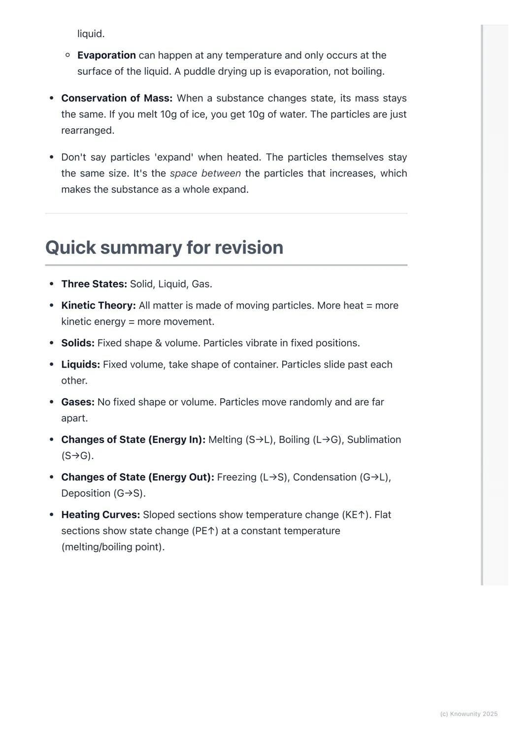 # States of Matter

## An introduction to states of matter

Everything around us is made of matter. Matter is just the 'stuff' that things
a