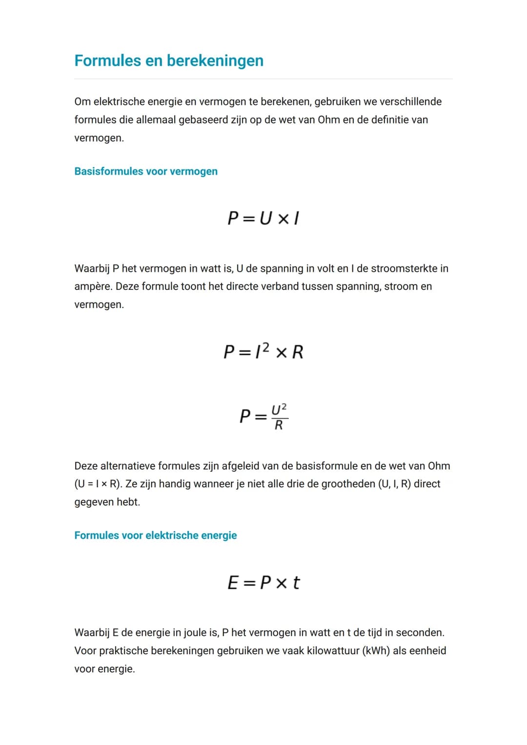 Elektrische energie en vermogen -
Complete studiegids
Alles over elektrische energie, vermogen en hun toepassingen
Nask 	Grade 10 	Netherlan