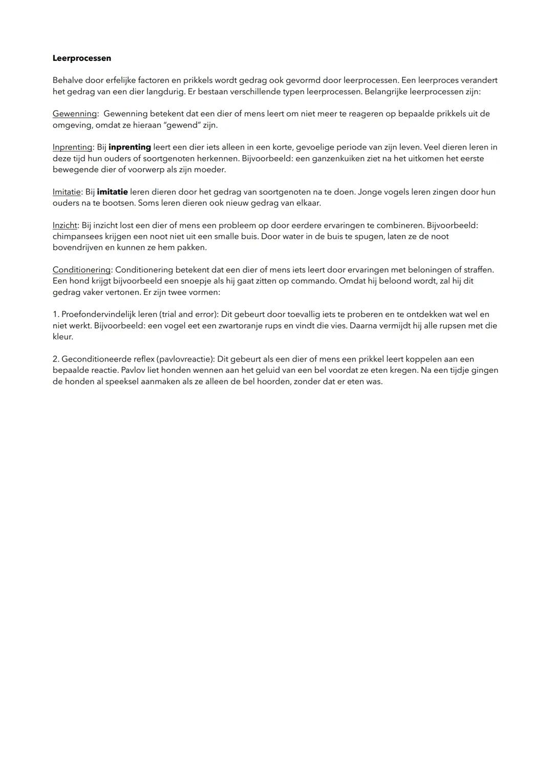 # Waarneming en gedrag
## 6.1 zintuigen
**Interne en externe prikkels**
* Er bestaan veel verschillende zintuigen. In de groene gebieden