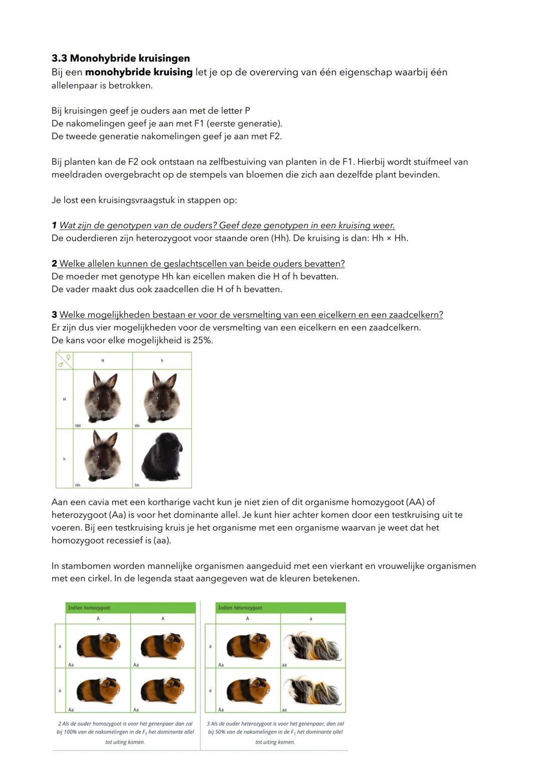 ## H3 genetica
### 3.1 fenotype & genotype
Feno
**type**: eigenschappen die je kunt zien (uiterlijk)
**Genotype**: informatie voor erfelijk