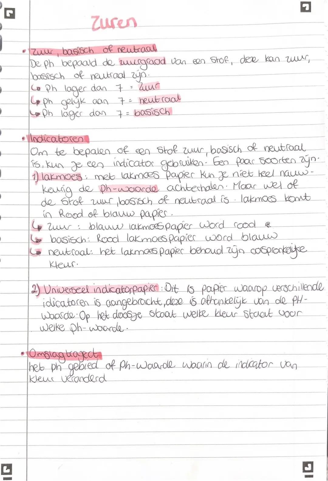 Overal chemie Zuren 8.1 Vwo 5