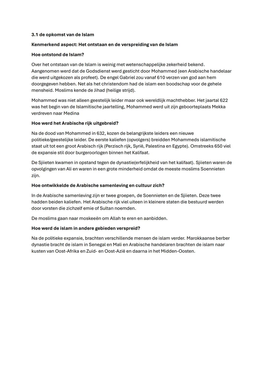 Geschiedenis samenvatting TW1
1.1 het leven van jagers en verzamelaars
Kenmerkend aspect: de levenswijze van jager-verzamelaars
Geen schrift