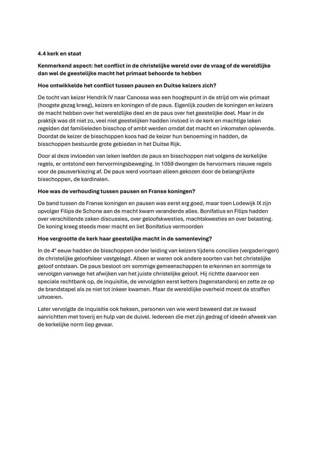 Samenvatting GS Hoofdstuk 4 en 5
4.1 de opkomst van steden
Kenmerkend aspect: de opkomst van handel en ambacht die de basis legde voor het
h