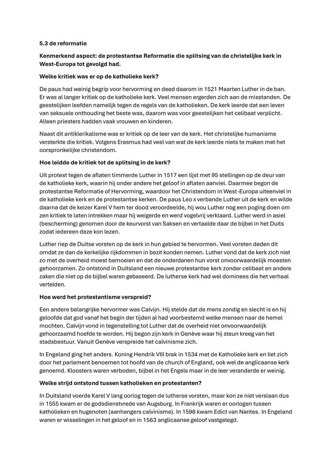 Samenvatting GS Hoofdstuk 4 en 5
4.1 de opkomst van steden
Kenmerkend aspect: de opkomst van handel en ambacht die de basis legde voor het
h