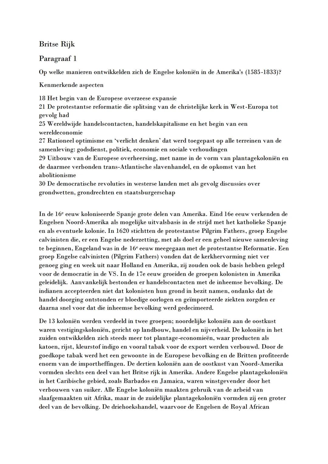 HC 1 Britse Rijk
HC 2 Duitsland
Geschiedenis samenvatting
HC 3 Nederland
TV 5 ontdekkers en hervormers
TV 6 regenten en vorsten
TV 7 pruiken