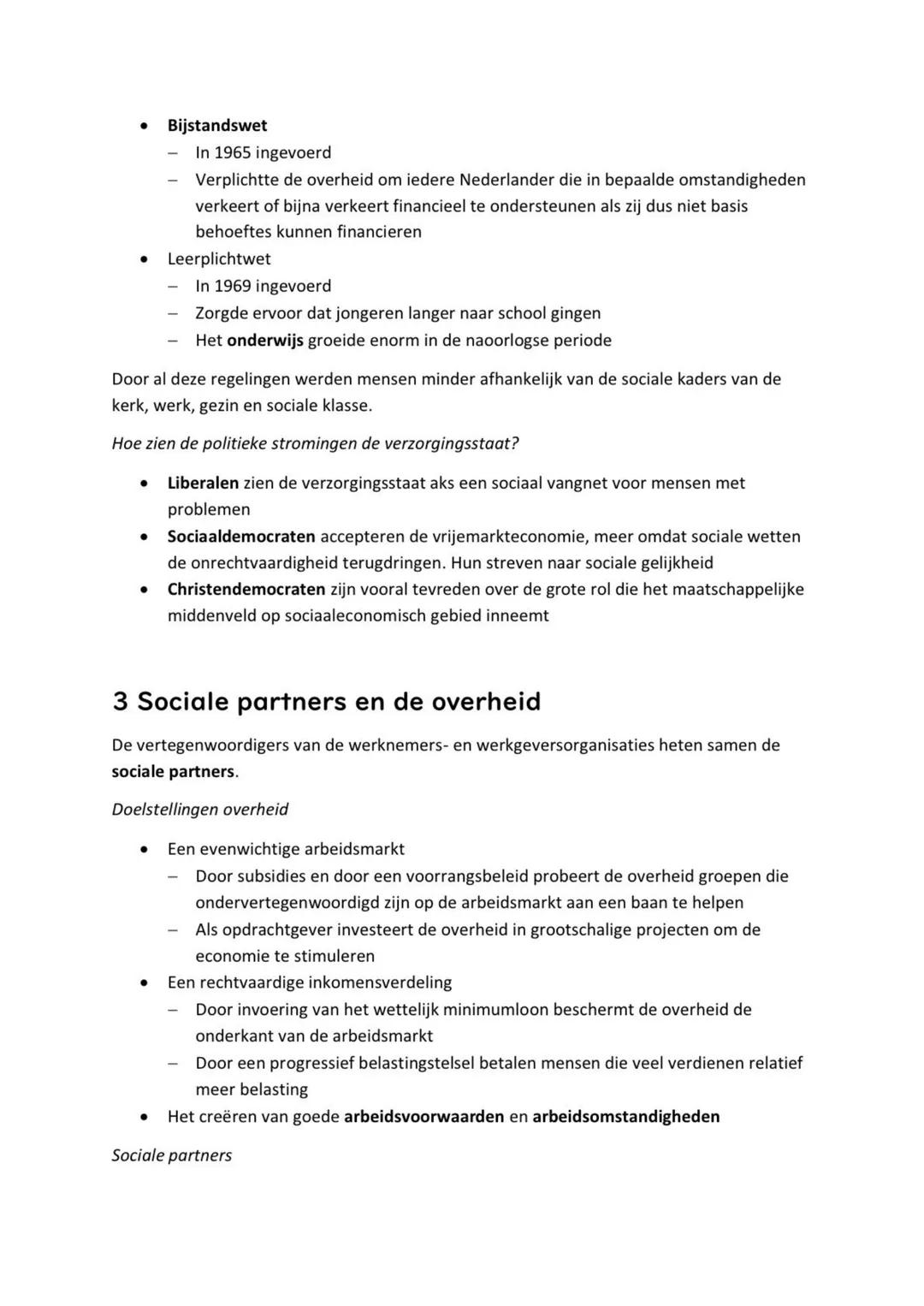 Maatschappijleer
Verzorgingsstaat
I Wat is een verzorgingsstaat?
Een verzorgingsstaat betekent dat de overheid zich actief bemoeit met de we