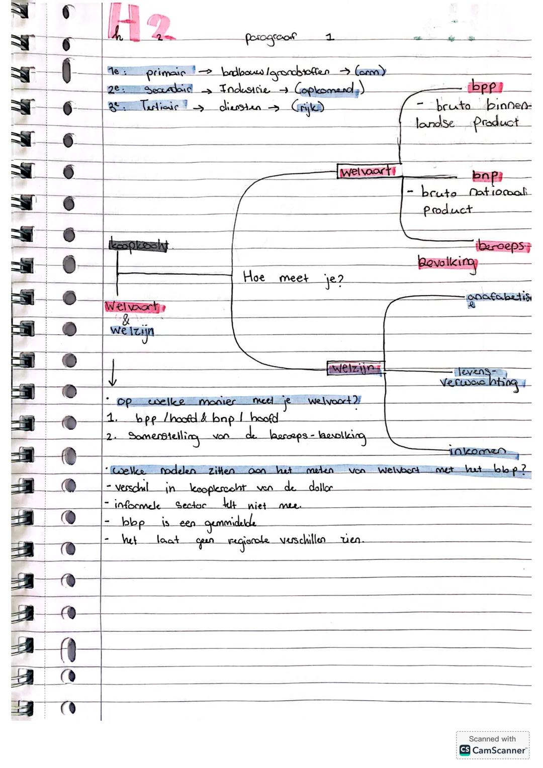 Aardrijkskunde H2 paragraaf 1 & 2