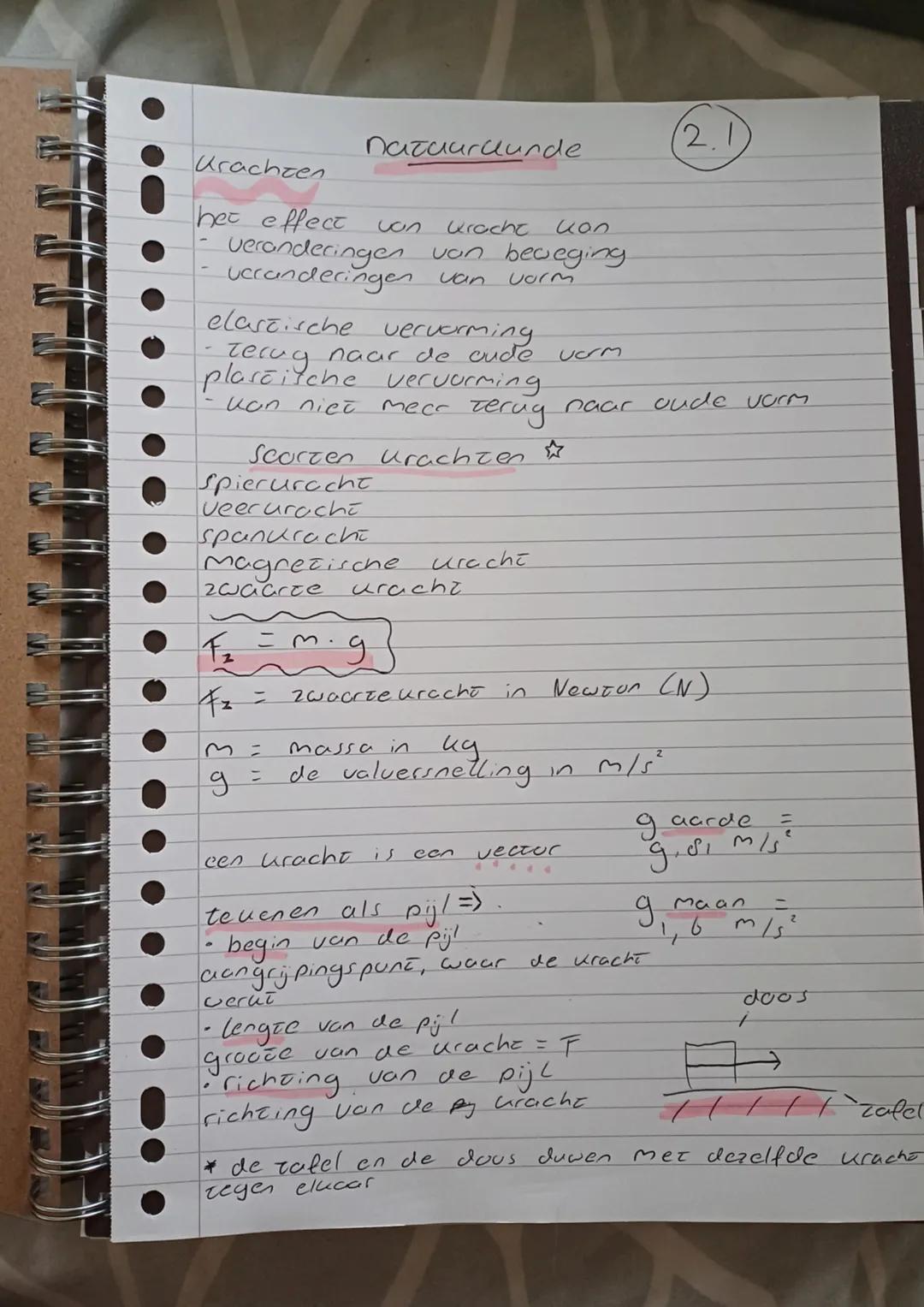 ## Urachten
Natuurkunde
het effect van kracht op:
- veranderingen van beweging
- veranderingen van vorm
elastische vervorming
- terug naa