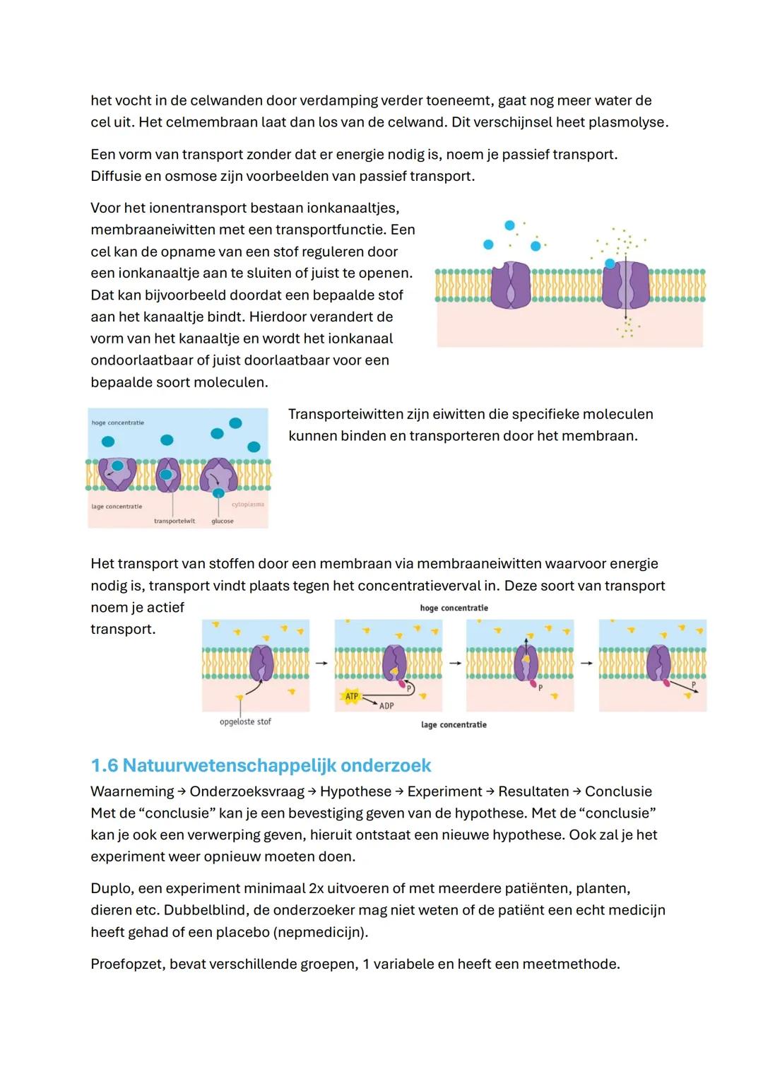 1.1 Wat kun je met biologie?
Biofysica, onderzoekt de werking van en interactie tussen cellen om te verklaren hoe
bepaalde problemen ontstaa