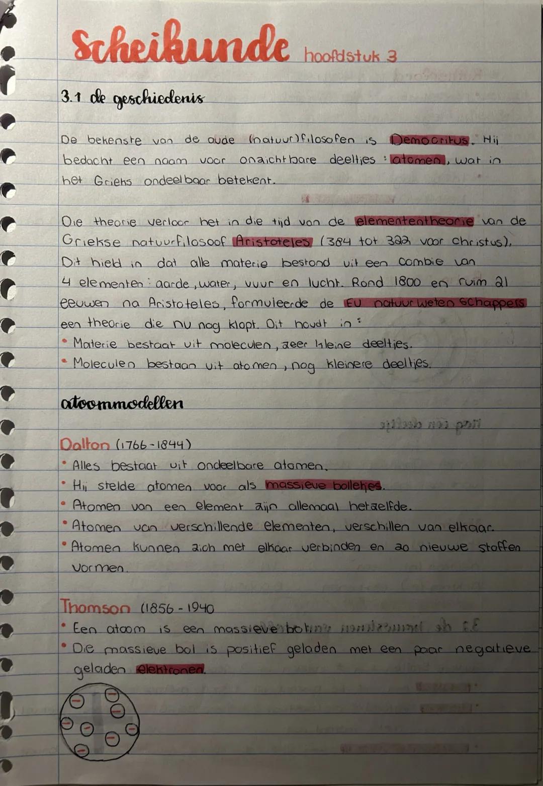 Scheikunde Atoombouw