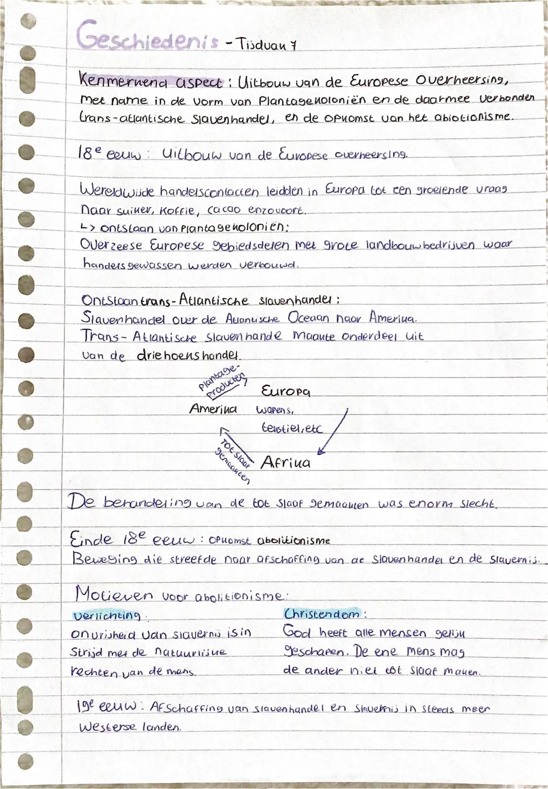 ## Geschiedenis - Tijdvak 7
**Kenmerkend aspect**: Rationeel Optimisme en 'verlicht denken' dat werd
toegepast op alle terreinen van de sam