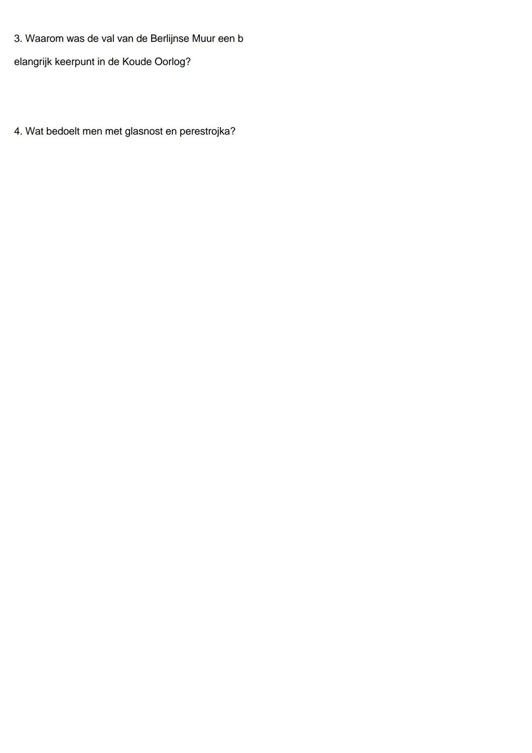 Geschiedenis: De Koude Oorlog (1945-1991)
Oorzaken van de Koude Oorlog
Na de Tweede Wereldoorlog werd duidelijk dat de twee overwinnaars, de