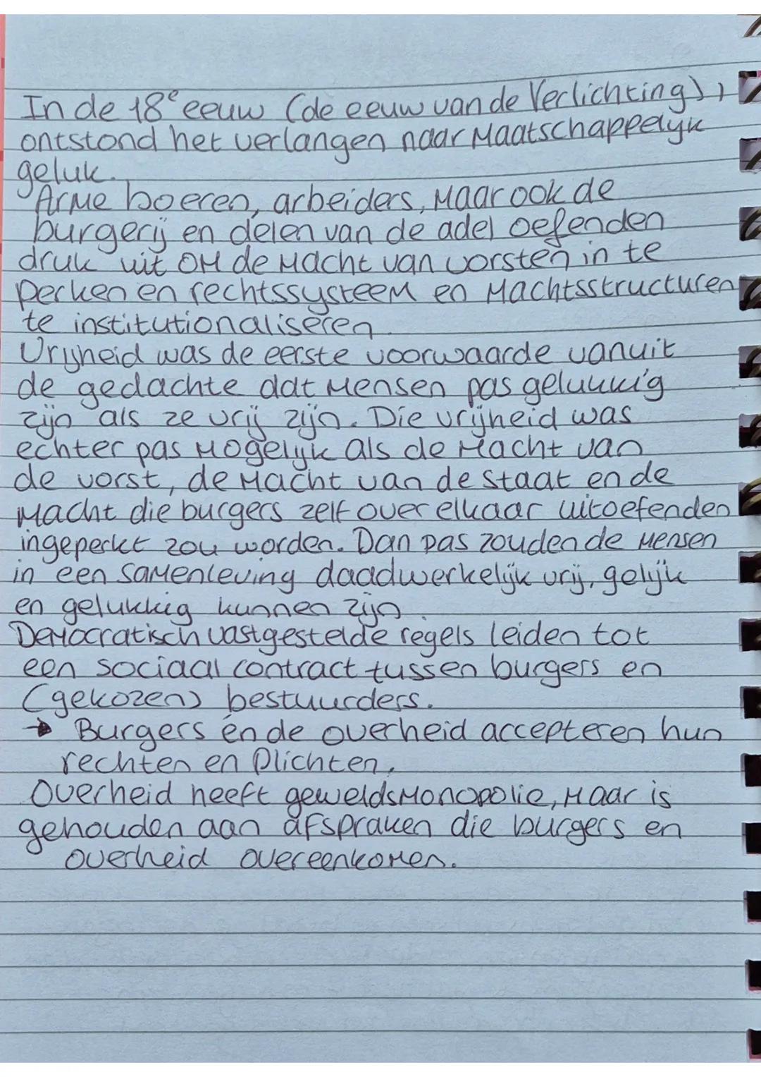 2.1 Idee en oorsprong van de rechtsstaat
Wat is een rechtsstaat?
- De burgers worden beschermd tegen
elkaar door de overheid
- Maar ook: Bur