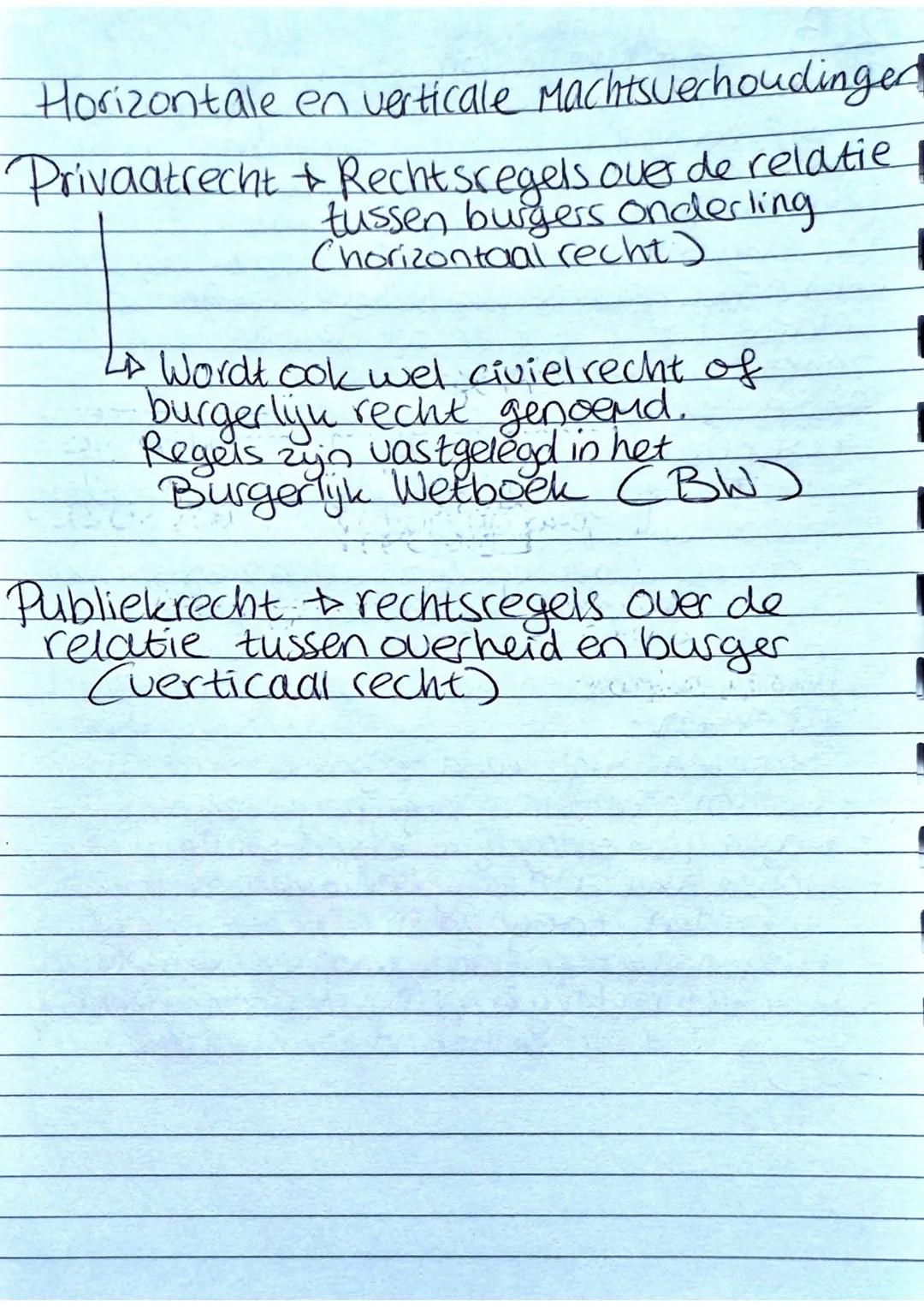 2.3 Legaliteitsbeginsel
Iemands vryheid kan alleen ingeperkt worden
als de rechtmatigheid van die beperking is
vastgelegd in wetten en regel