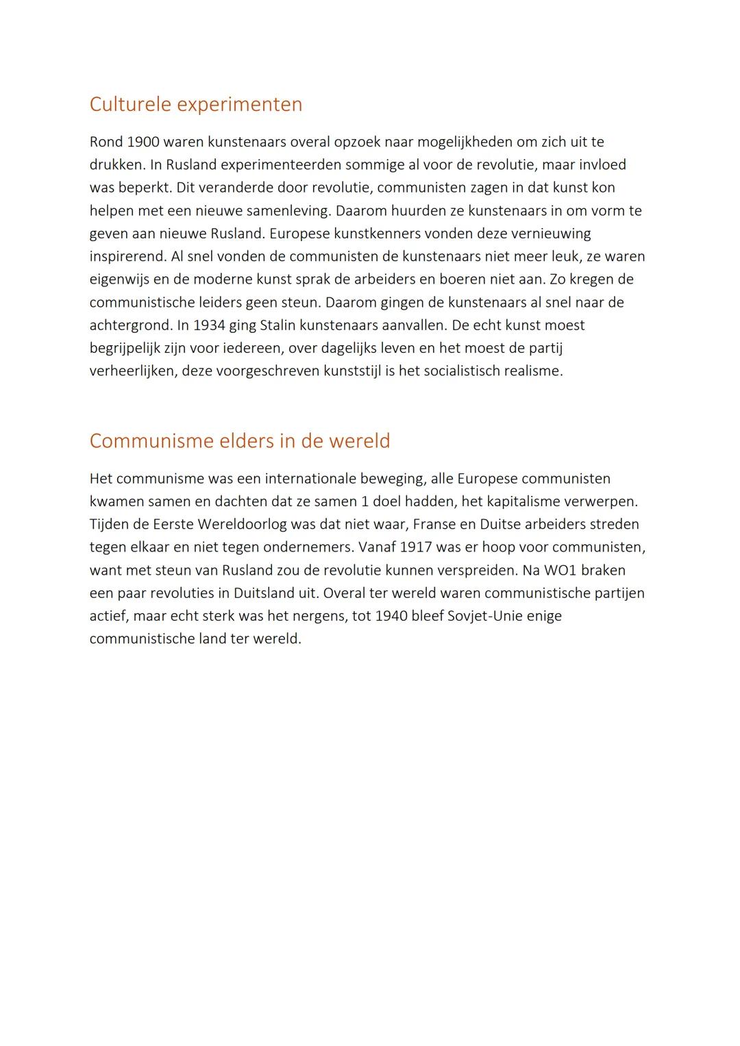 2.1 Het communisme
De ideeën van Karl Marx
Door de industrialisatie was de klassenmaatschappij ontstaan, zo ontstond er grote
ongelijkheid t