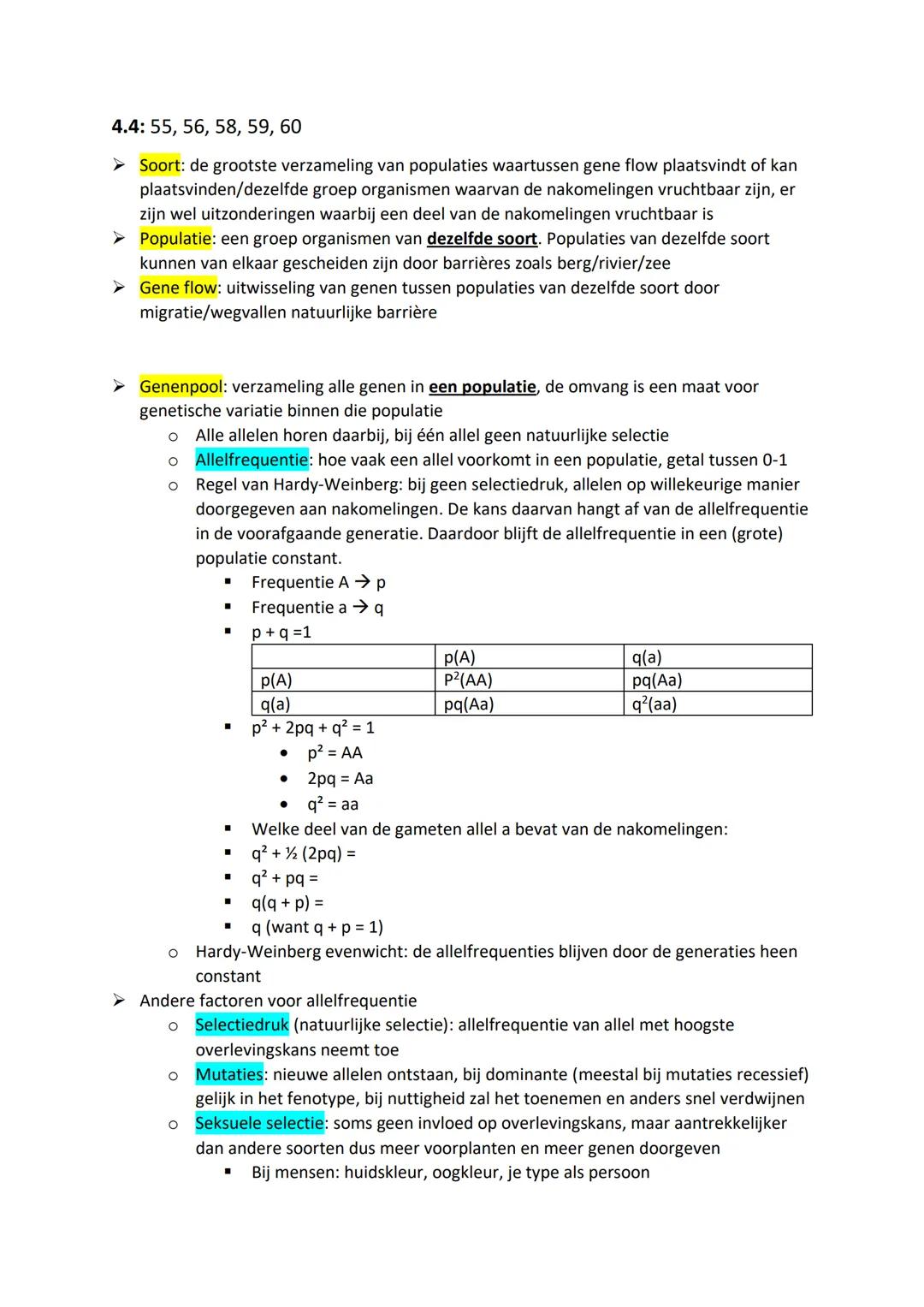 # 4.1
➤ **Geschiedenis van het leven op de aarde**
* De aarde bestaat 4,6 miljard jaar precambrium
* Eencelligen en meercelligen precambri