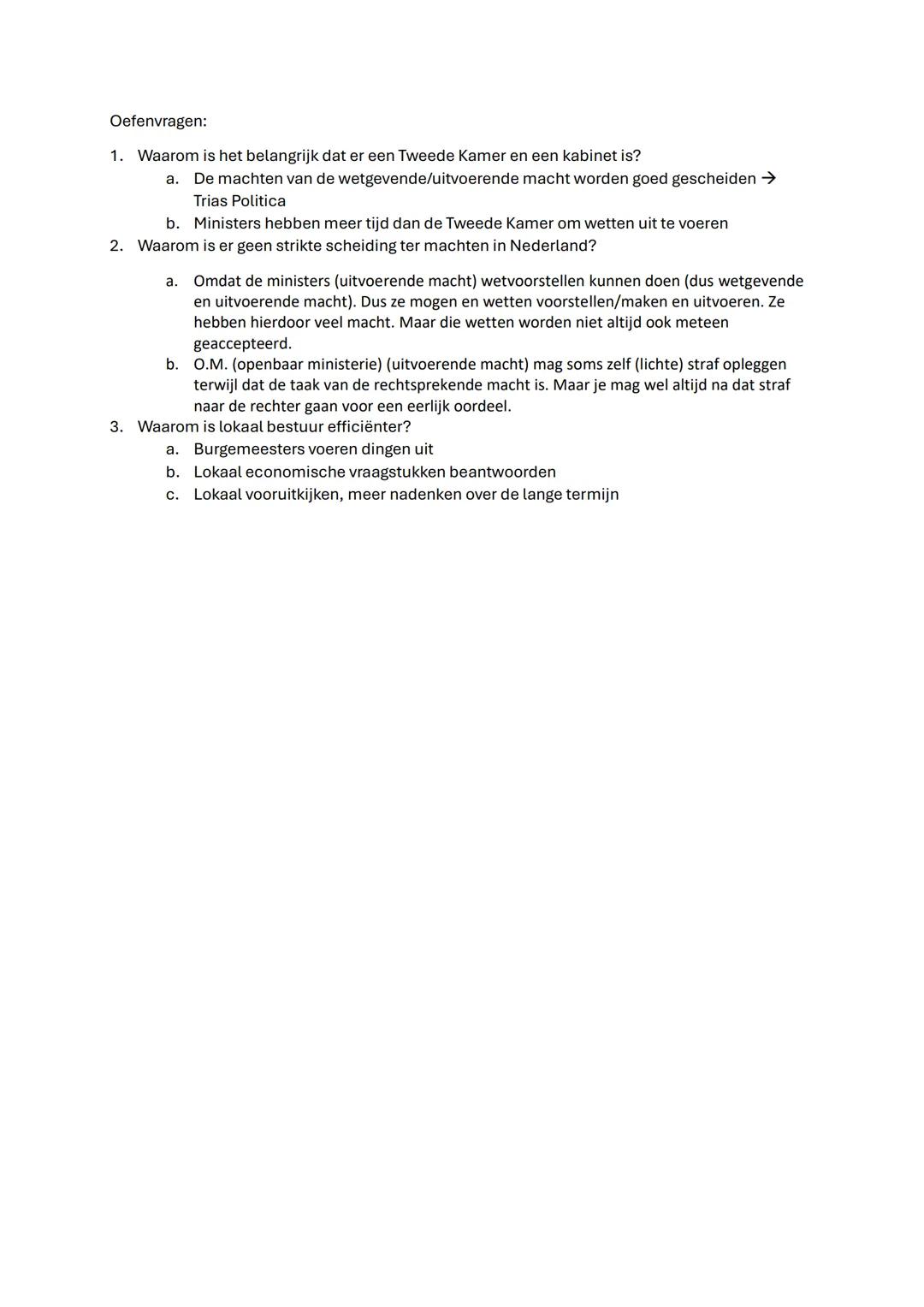 Parlementaire democratie
Democratie
Kenmerken:
- Individuele vrijheid (vrijheid van meningsuiting)
- Passief en actief kiesrecht van de bu