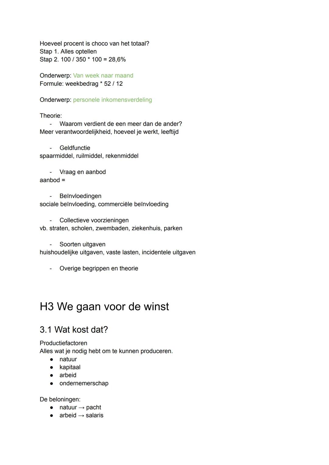 H1 Hoe consumeer jij?
Je moet keuzes maken!
Welke behoeften?
- primaire: voeding/kleding/woonruimte (zijn noodzakelijk)
- Secundaire: om het