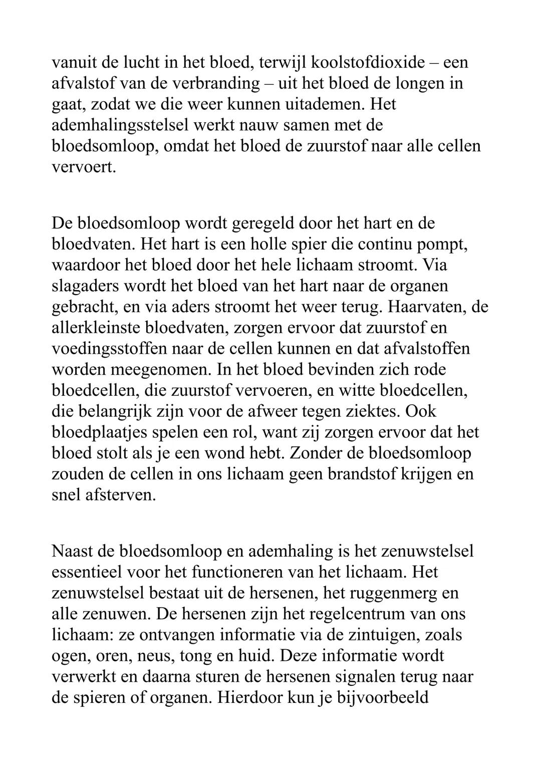Samenvatting Biologie – Het Menselijk
Lichaam (MBO 1)
Het menselijk lichaam is een complex geheel dat uit talloze
onderdelen bestaat die al