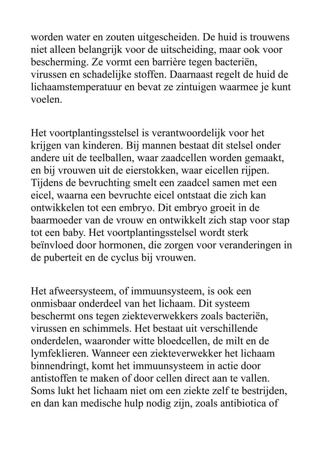 Samenvatting Biologie – Het Menselijk
Lichaam (MBO 1)
Het menselijk lichaam is een complex geheel dat uit talloze
onderdelen bestaat die al