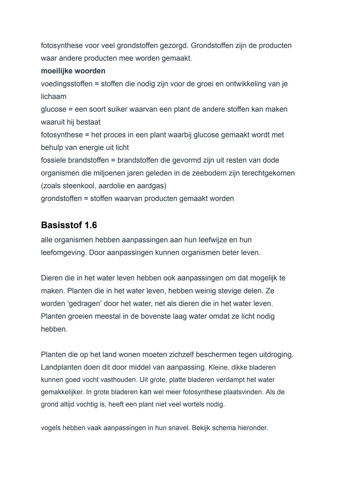 BIOLOGIE HOOFDSTUK 1 SAMENVATTING
basisstof 1.1
Een organisme is een levend wezen. Mensen, planten dieren en dingen zijn
organismen. Bacteri