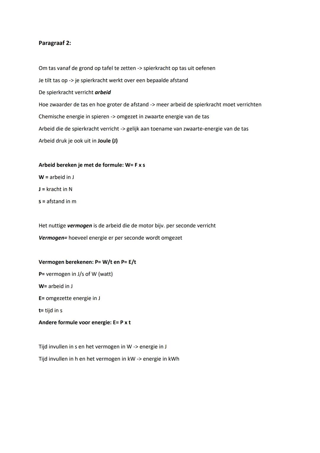 Natuurkunde Hoofdstuk 3
Paragraaf 1:
Veel voorkomende energievormen:
- Elektrische energie ($E_{el}$): lamp krijgt zijn energie uit een stop