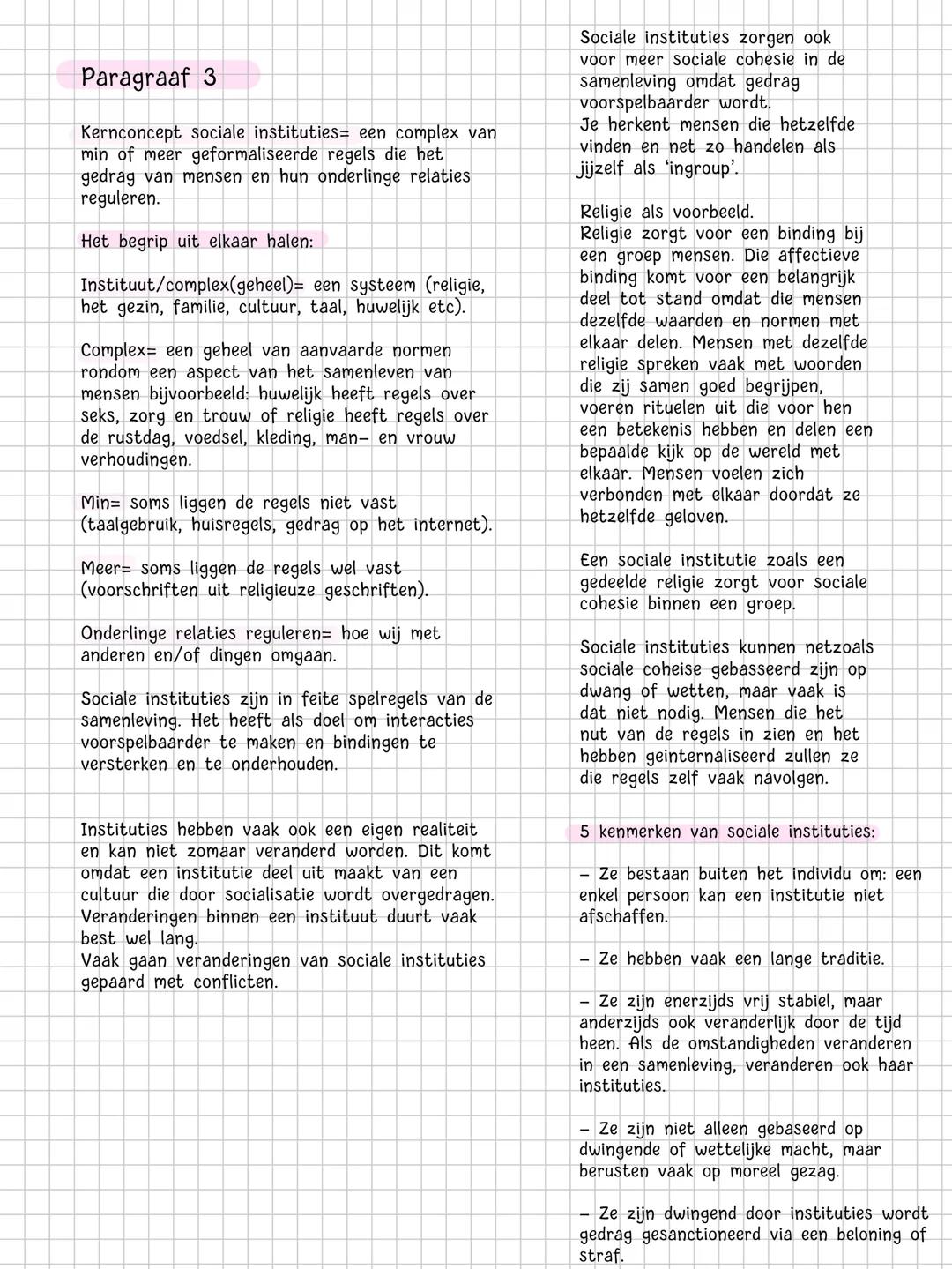 Hoofdstuk 2
De samenlevingen en bindingen
Hoofdconcept van het hoofdstuk:
Binding
Paragraaf 1
Binding verwijst naar de relatie en onderlinge