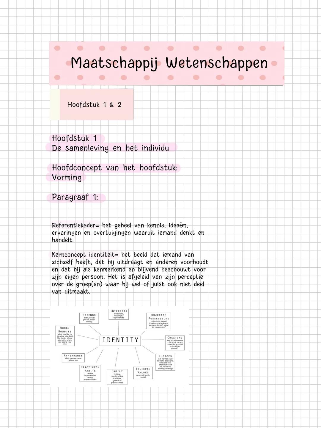 Maatschappijwetenschappen hoofdstuk 1 samenvatting