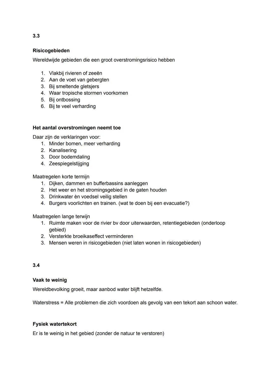 3.1
Korte Waterkringloop
1) Water verdampt uit de zee
2) Water stijgt op en koelt in de wolken
3) Water valt als neerslag terug in de zee
La