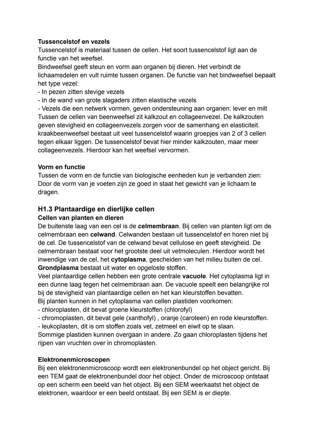 H1.1 Wat kun je met biologie?
Organismen
Alle levende organismen tonen levensverschijnselen (alle scheikundige reacties zijn
organismen). Al
