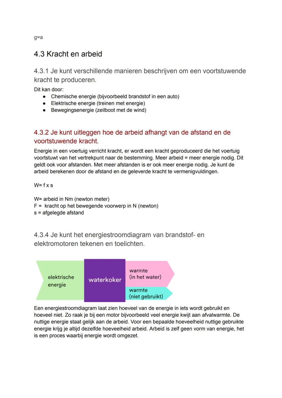 4.1 Versnellen en vertragen
4.1.1 je kunt een beweging vastleggen in een (v,t) diagram en in een
(x,t) diagram.
Bij een (v,t) diagram wordt