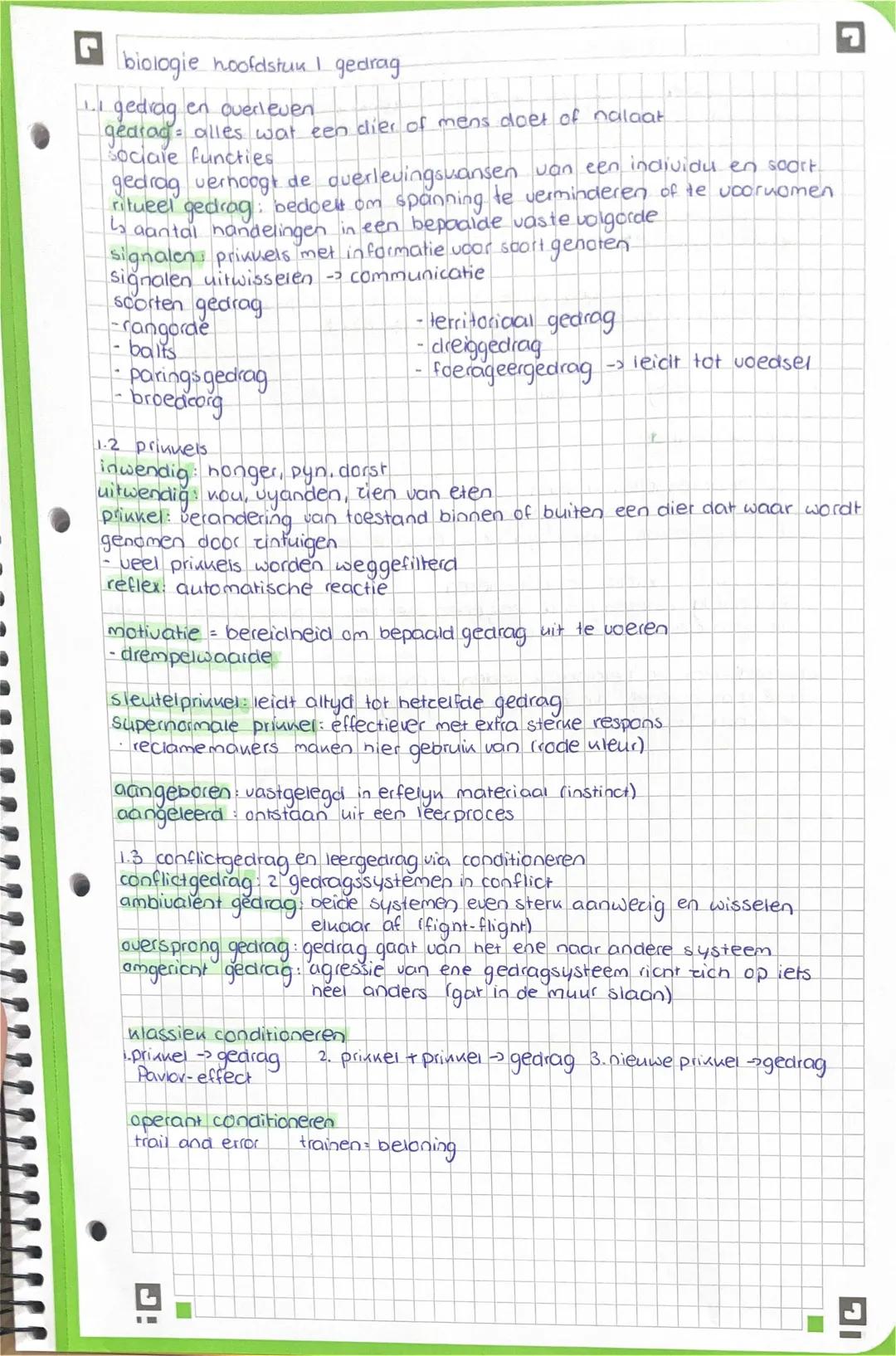 # biologie hoofdstuk 1 gedrag
1.1 gedrag en overleven
gedrag: alles wat een dier of mens doet of nalaat
sociale functies
gedrag verhoogt de