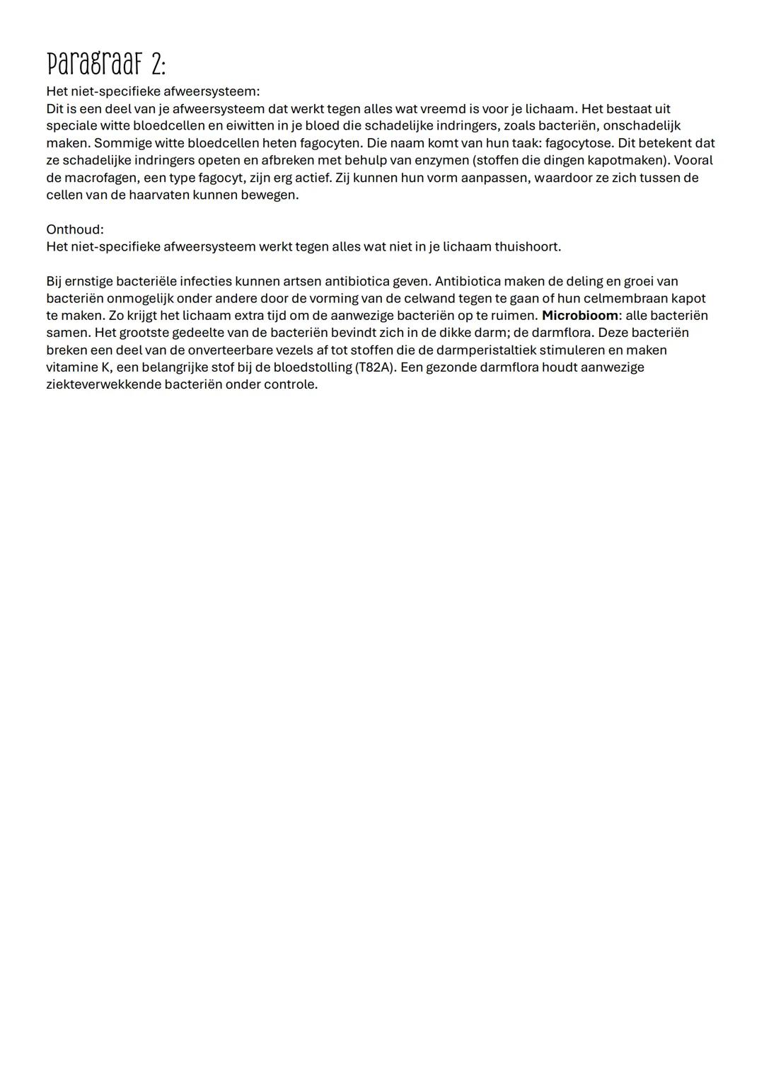 Samenvatting hoofdstuk 11:
Paragraaf 1:
Het hart is een holle spier met een linker- en rechter-helft die volledig van
elkaar gescheiden zijn