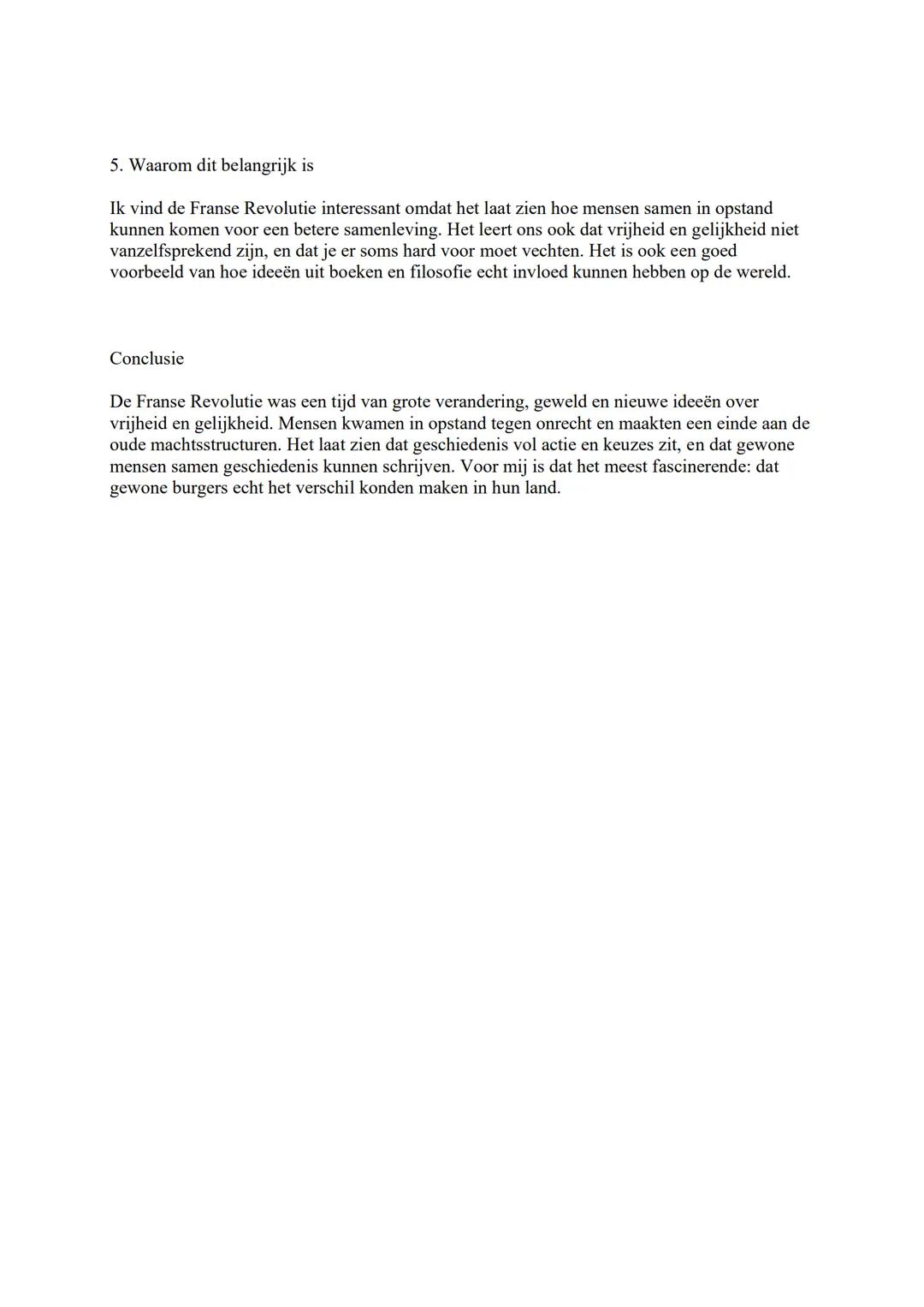 # Samenvatting Geschiedenis: De Franse Revolutie
De Franse Revolutie begon in 1789 en was een tijd waarin het volk in Frankrijk in opstand