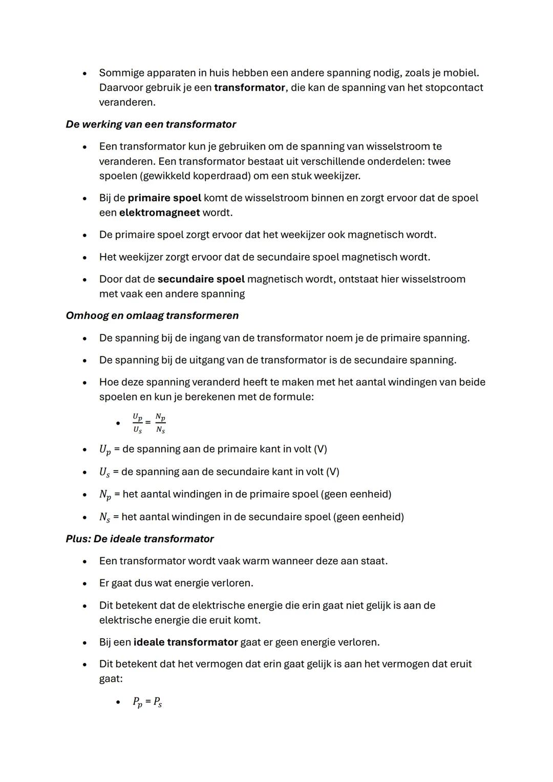 # Natuurkunde samenvatting H1: elektriciteit
Paragraaf 1:Elektrische energie vervoeren
De elektriciteitscentrale
- In een elektriciteitsc