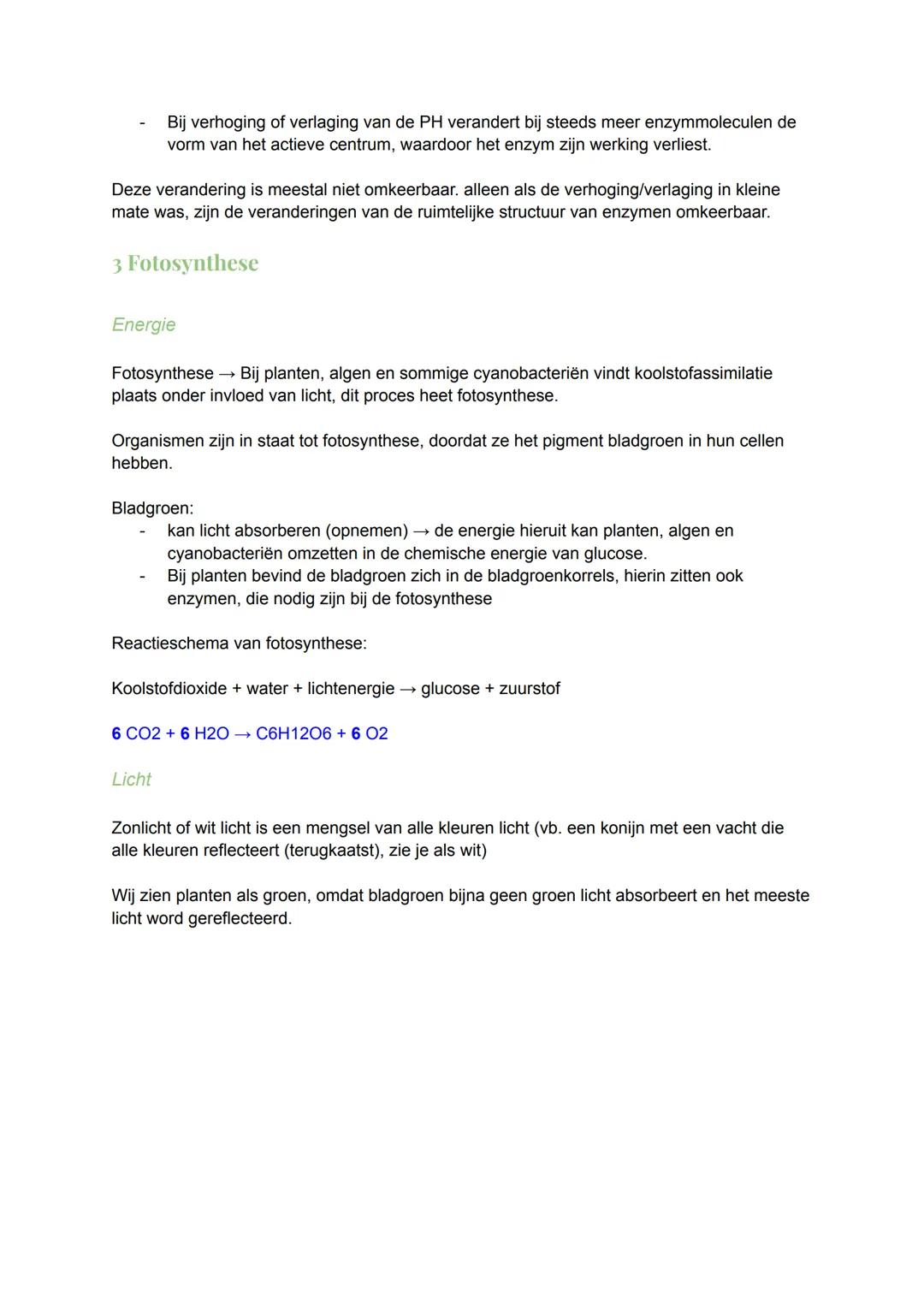 # 1 Chemie in cellen
Energierijke organische stoffen
Stofwisseling: Het geheel van chemische omzettingsprocessen in een organisme. Een
gro