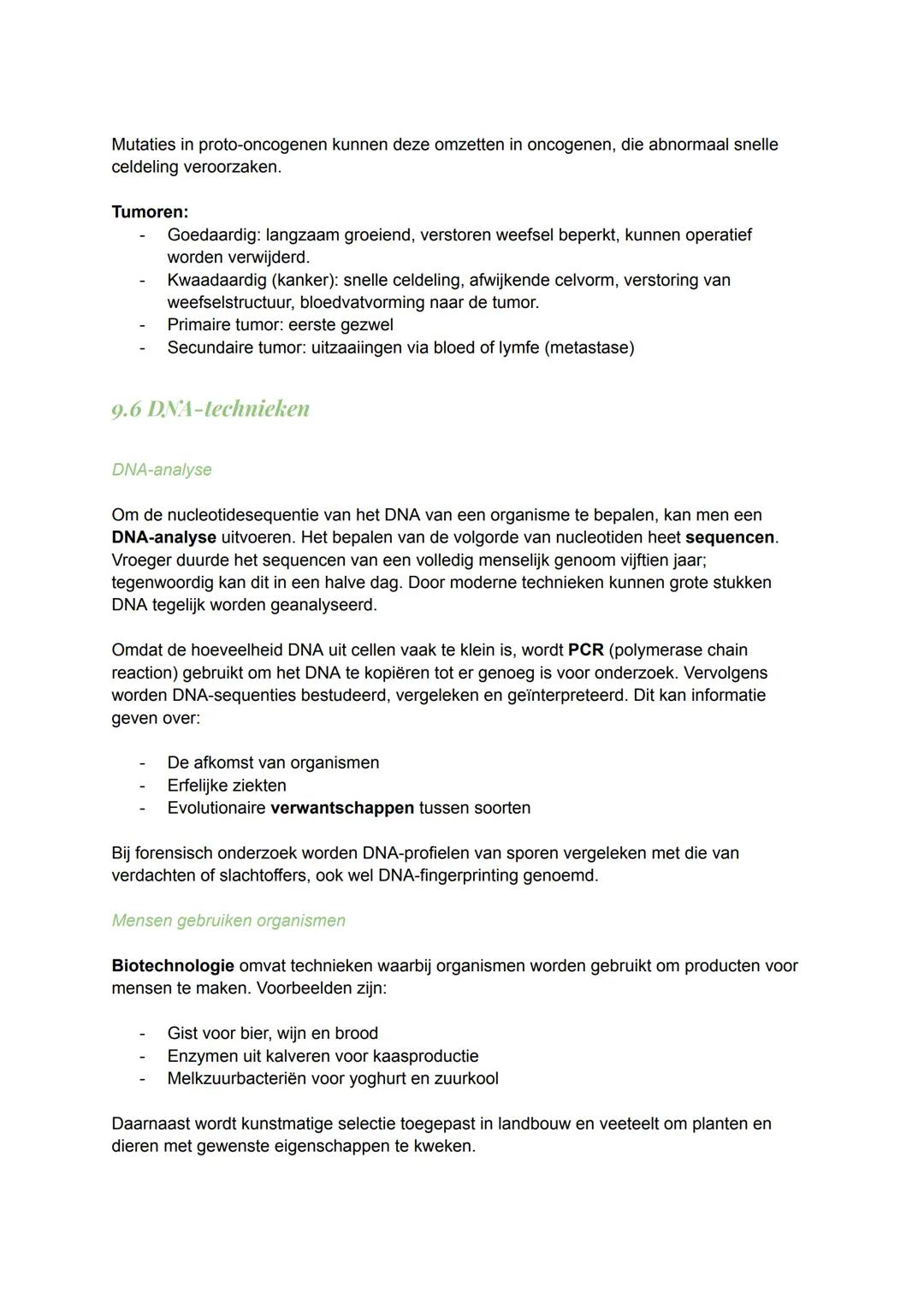 9.1 DNA
Het genoom
Je lichaam is opgebouwd uit veel verschillende celtypen die verschillende functies hebben.
Bijna elke cel heeft een cel
