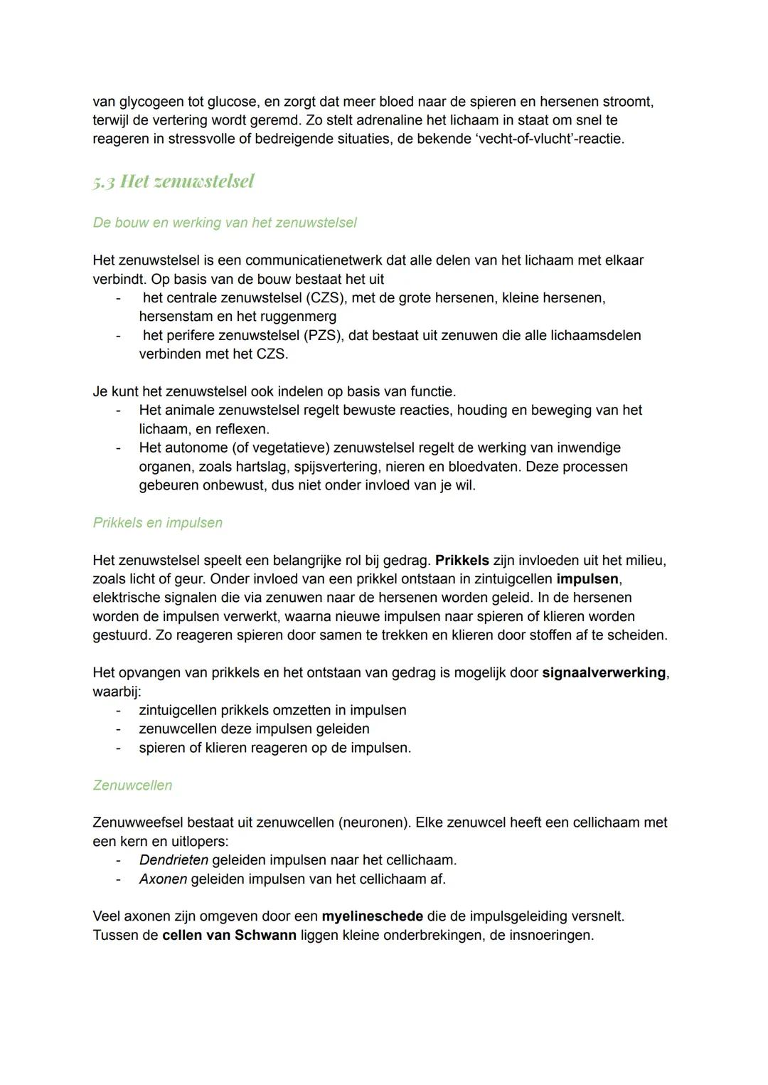 # 5.1 homeostase en regelkringen
Homeostase
Het lichaam houdt verschillende factoren rond een bepaalde normwaarde in stand, zoals de
zuurs
