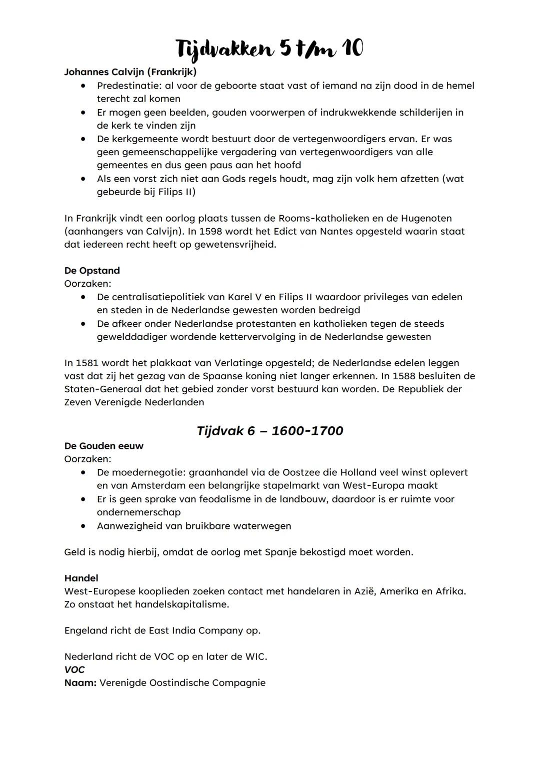 # Tijdvakken 5 t/m 10
Ontdekkingen
Tijdvak 5-1500-1600
De Portugezen varen in 1415 langs de Afrikaanse kust en stichten hier winstgevende