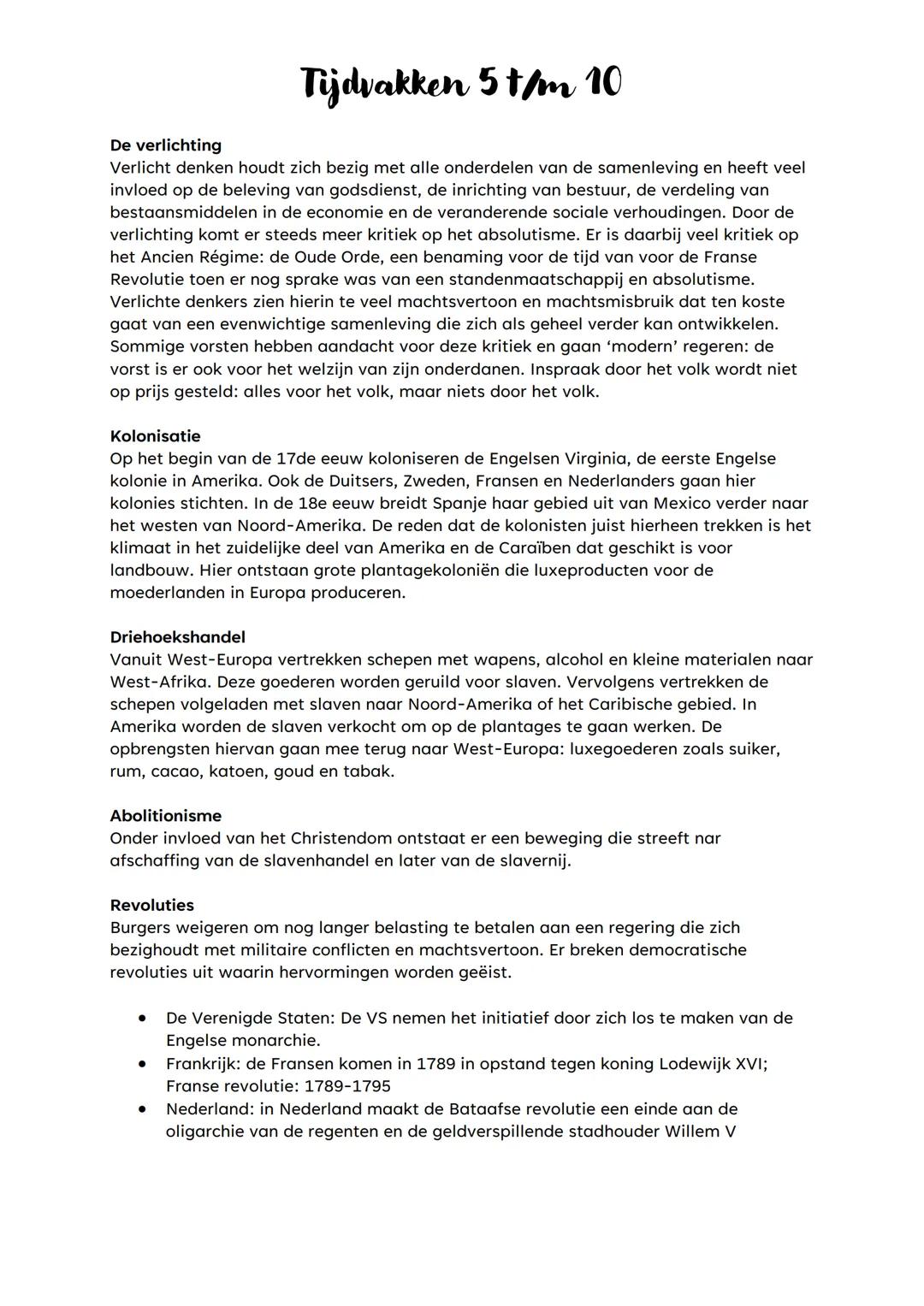 # Tijdvakken 5 t/m 10
Ontdekkingen
Tijdvak 5-1500-1600
De Portugezen varen in 1415 langs de Afrikaanse kust en stichten hier winstgevende