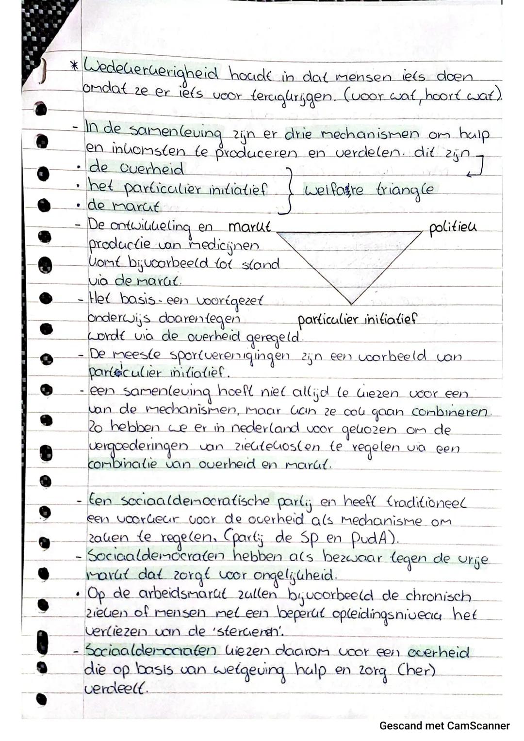 Moatschappijleer H.3 Samenvatting
Paragraaf 1 De overheid of mensen zelf?
- nederland is een verzorgingsstaat.
* Verzorgingsstaat: een sa