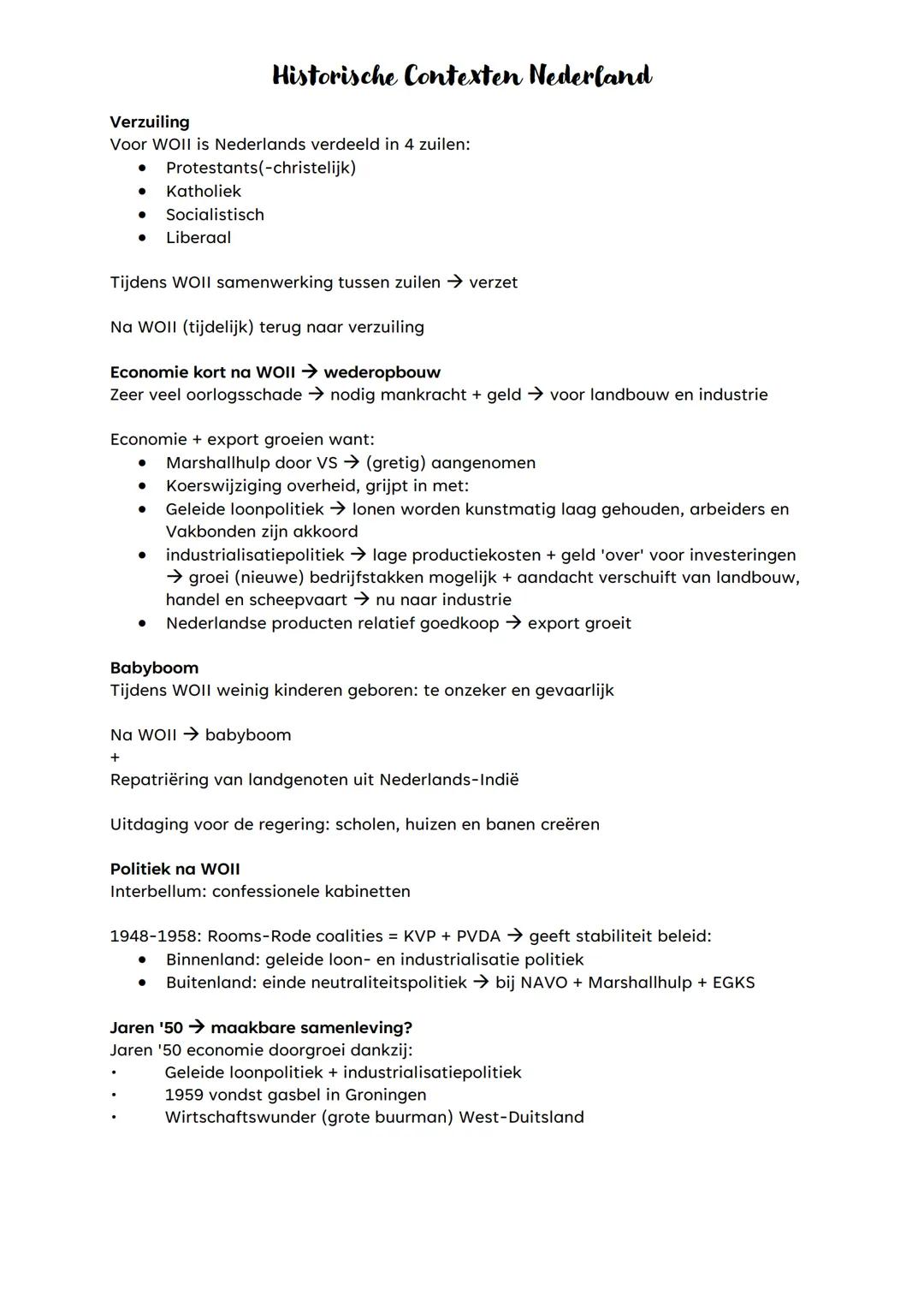 # Historische Contexten Nederland
Verzuiling
Voor WOII is Nederlands verdeeld in 4 zuilen:
- Protestants(-christelijk)
- Katholiek
- Social