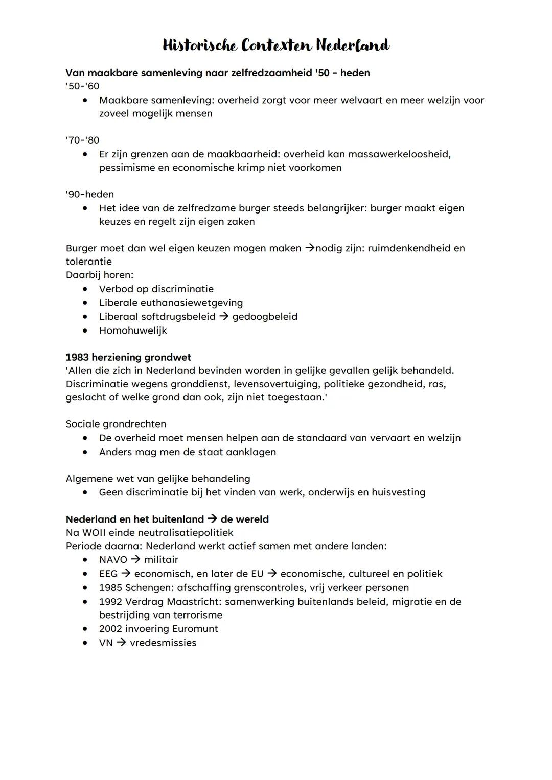 # Historische Contexten Nederland
Verzuiling
Voor WOII is Nederlands verdeeld in 4 zuilen:
- Protestants(-christelijk)
- Katholiek
- Social
