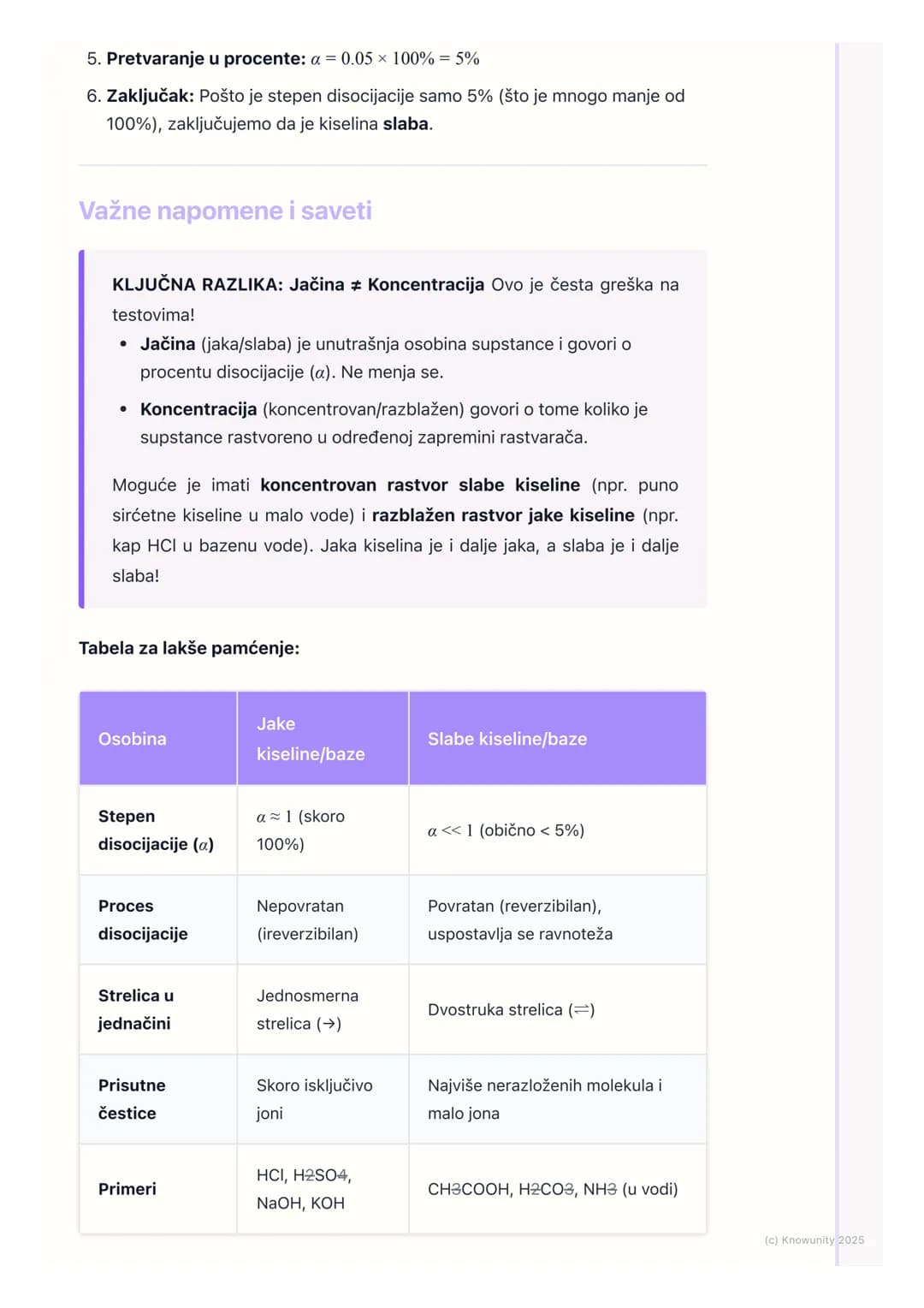 # Jačina kiselina i baza
Uvod u jačinu kiselina i baza
Nisu sve kiseline i baze iste. Na primer, hlorovodonična kiselina (HCI) u želucu
je
