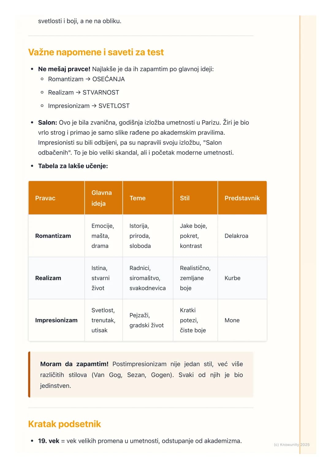 # Umetnost 19. veka: od
romantizma do impresionizma
Umetnost 19. veka: pregled
Devetnaesti vek je bio baš buran period. Desile su se velik