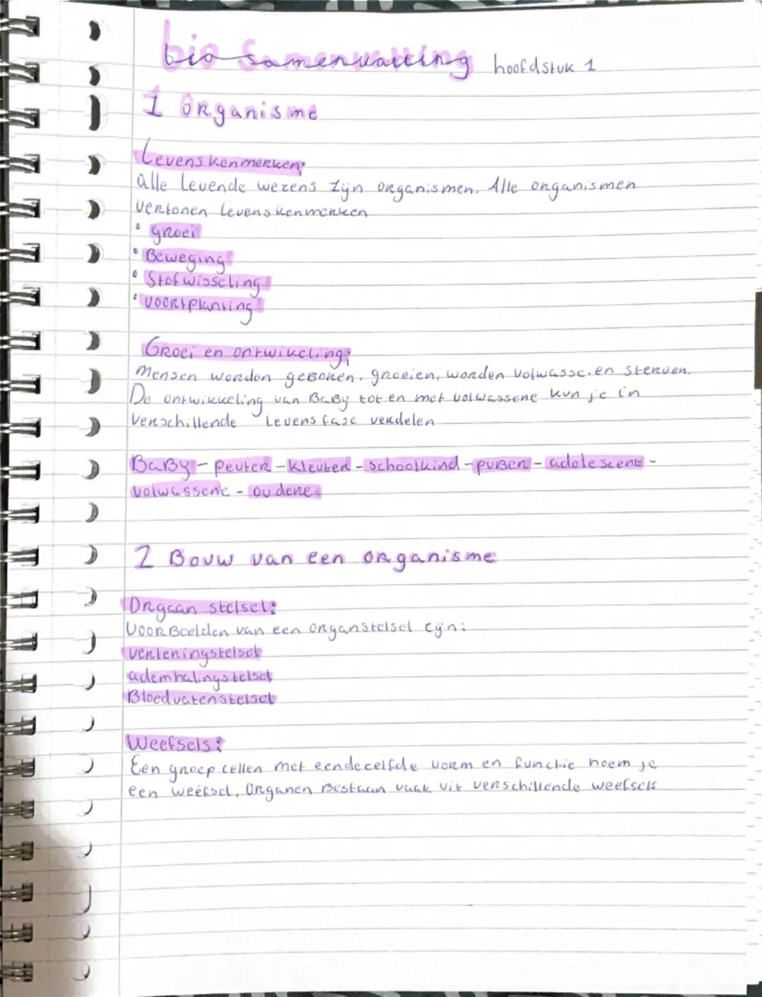 Biologie thema organen en cellen