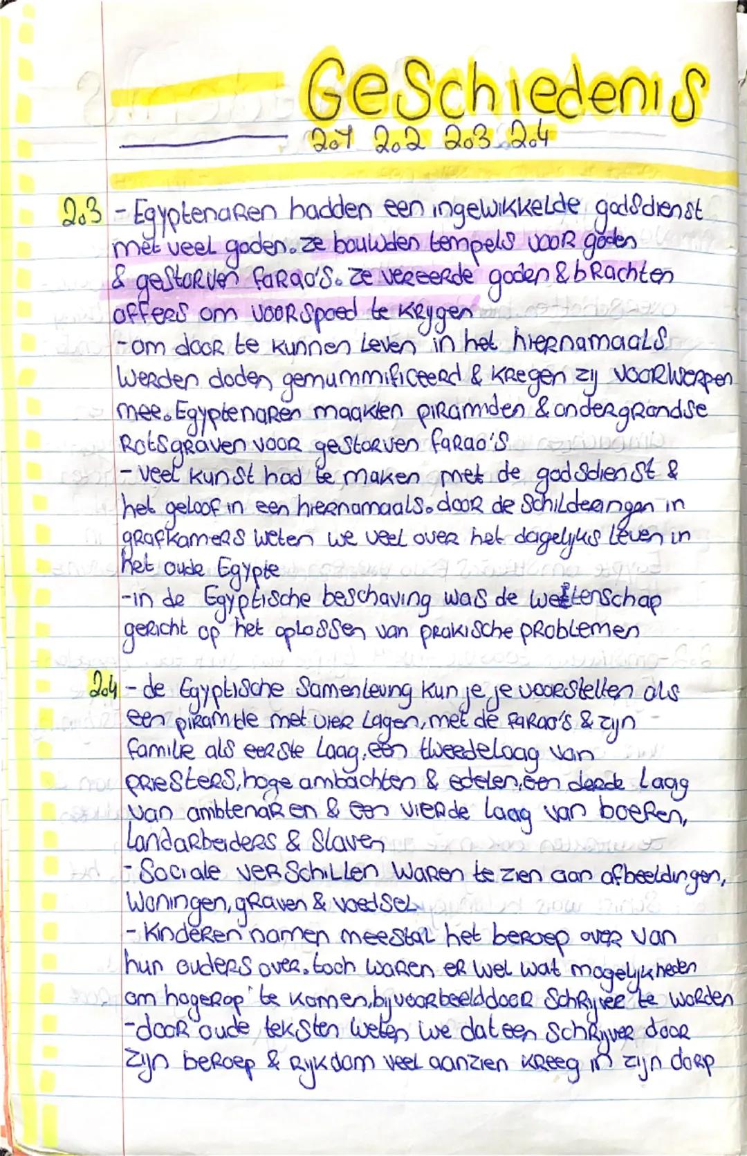 # Geschiedenis
2. 1 2.2 2.3 204
201-in Eg
zorgde de overstroming van de Nijl
VOOR Bruchtbare Landbouwgrond langs de
S de RIVIER
-door de b