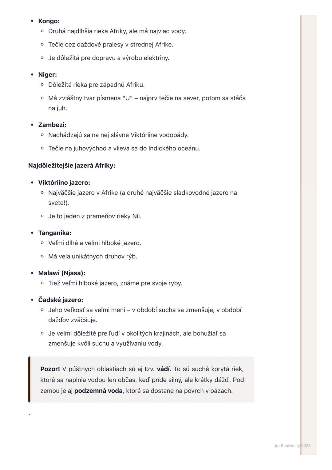 # Podnebie a vodstvo Afriky
Prehľad a úvod
Ahojte! Dnes si ideme zopakovať podnebie a vodstvo Afriky. Je to super
dôležitá téma, lebo Afri